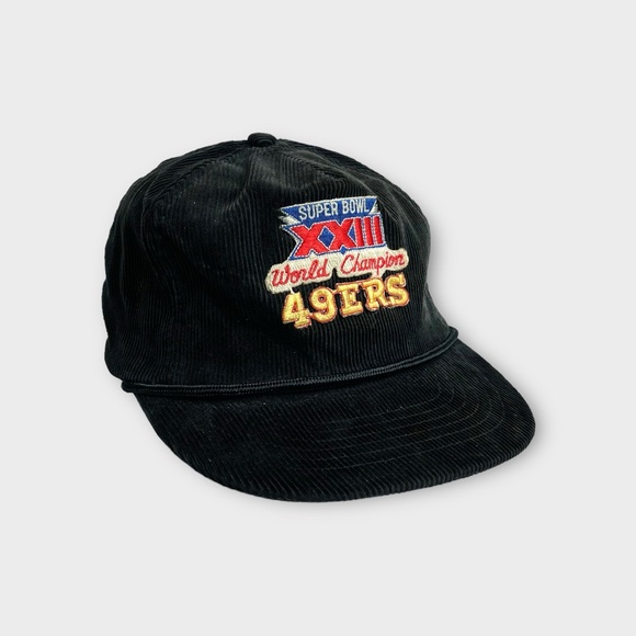 Headmost Other - Vtg NOS 1989 Super Bowl XXIII World Champions San Francisco 49ers Corduroy Hat